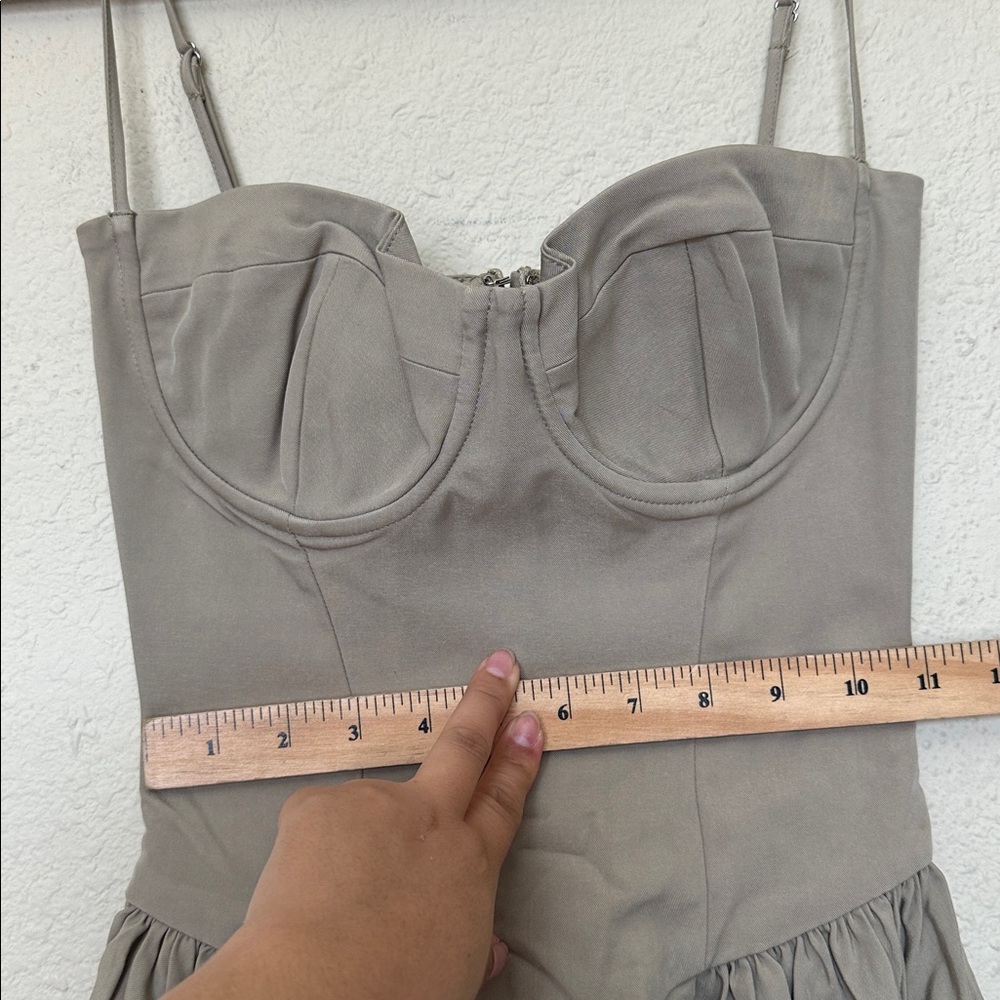 HOUSE OF CB XS D-DD 'Samaria' Taupe Corset Sun Dress NWOT Size XS - Picture 11 of 12